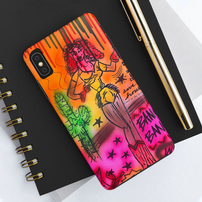 "wild, wild west" airbrush iPhone case