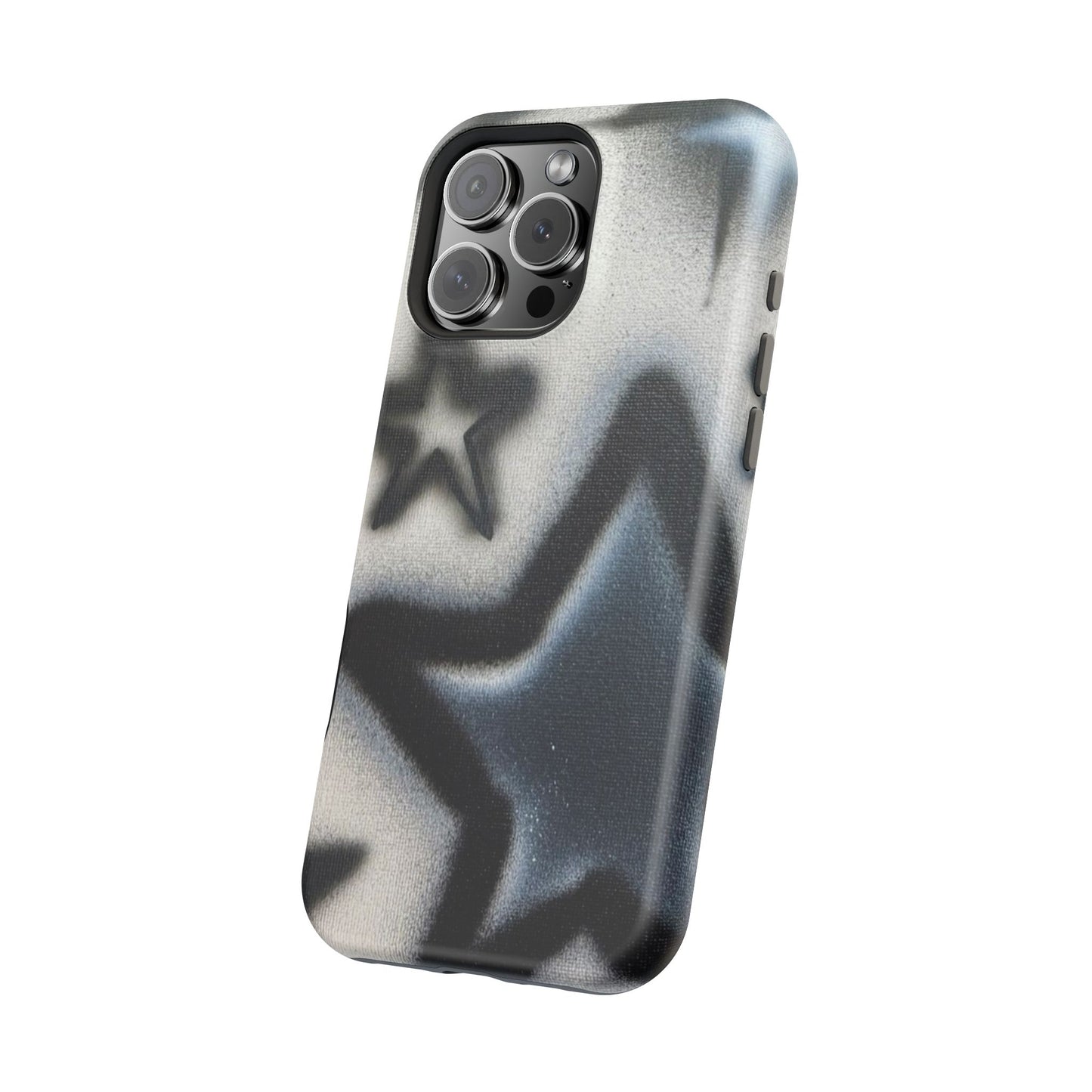 MagSafe "black & white stars" airbrush iPhone case