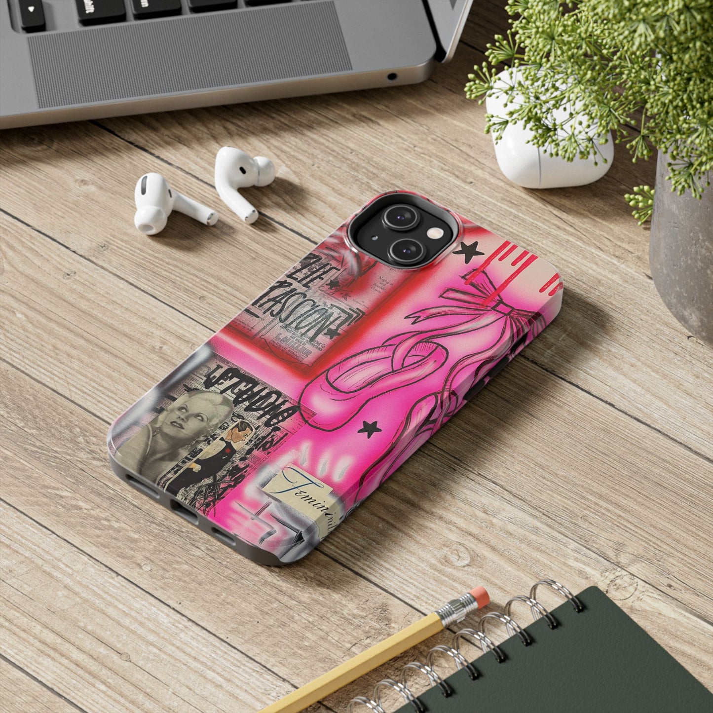 "plié passion” airbrush iPhone case