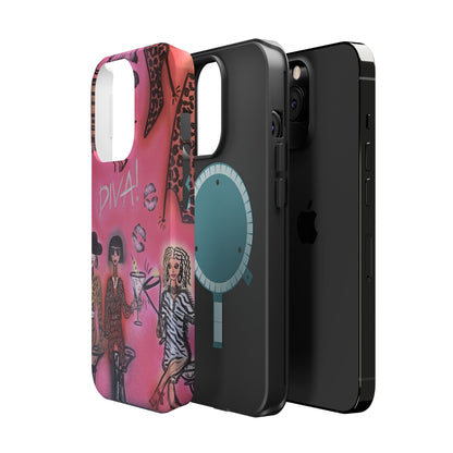 MagSafe "party diva" airbrush iPhone case