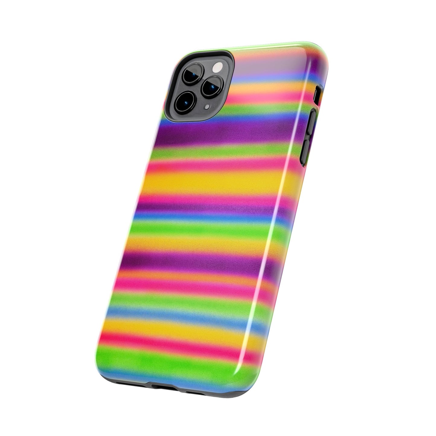 "colorful stripes" airbrush iPhone case