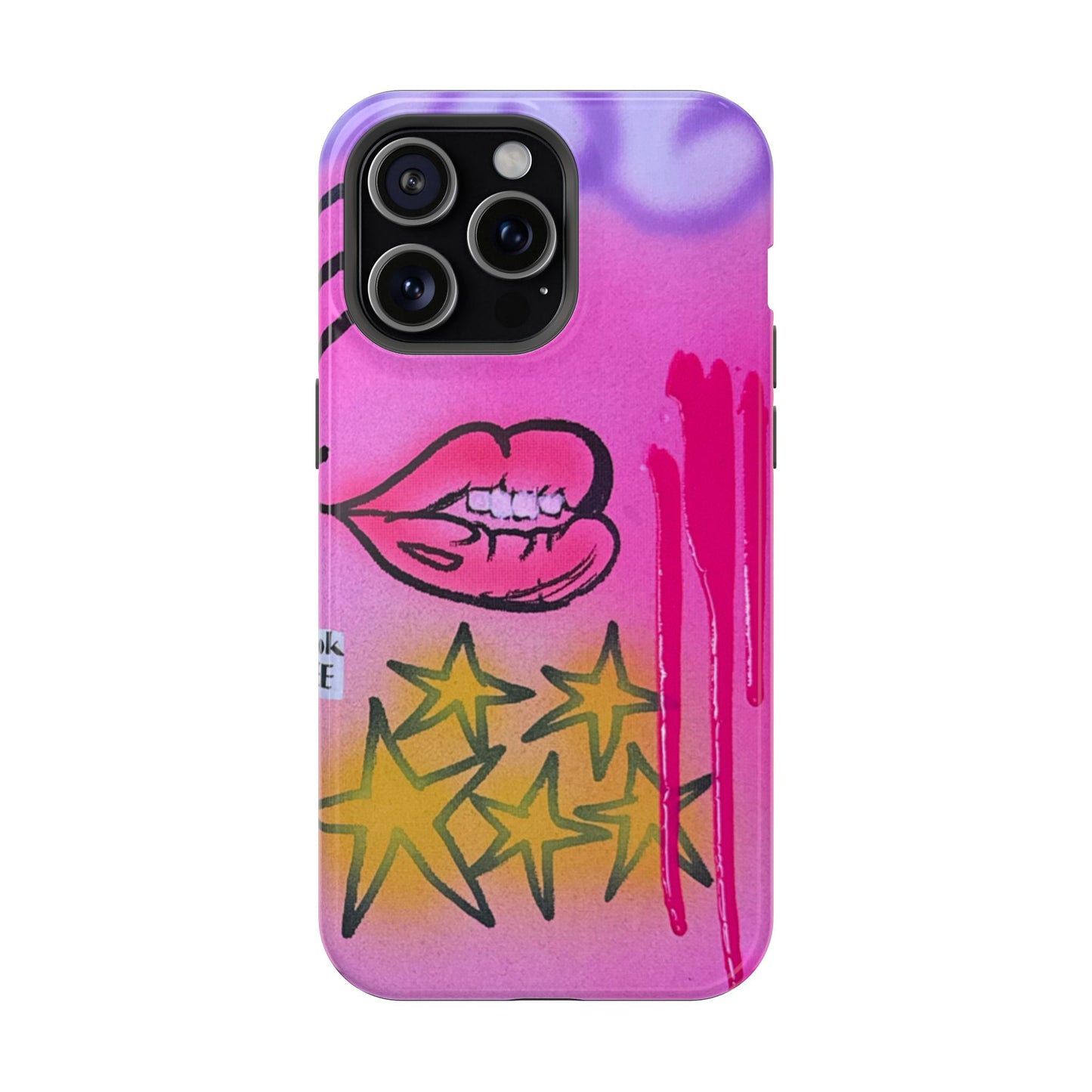 MagSafe "star drip" airbrush iPhone case
