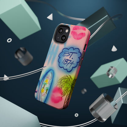 MagSafe "in the wave" airbrush iPhone case