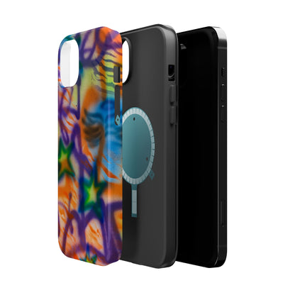 MagSafe "streetwear angel" airbrush iPhone case