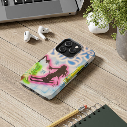 "winter escape" airbrush iPhone case