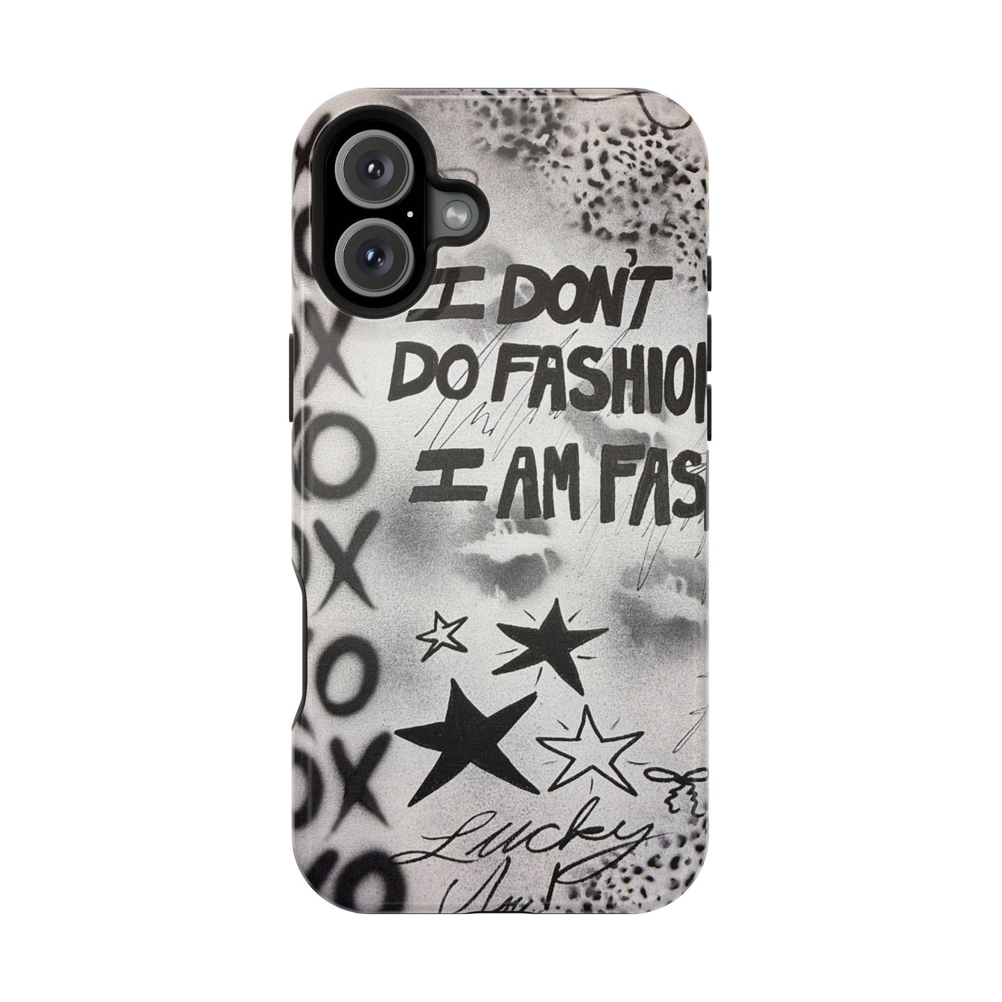 MagSafe "i am fashion" airbrush iPhone case