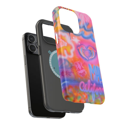 "mornings in malibu" MagSafe airbrush iPhone case