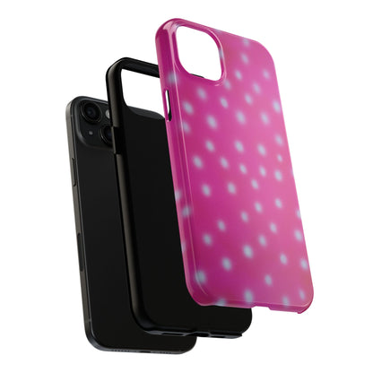 "bubblegum polka dot" airbrush iPhone case