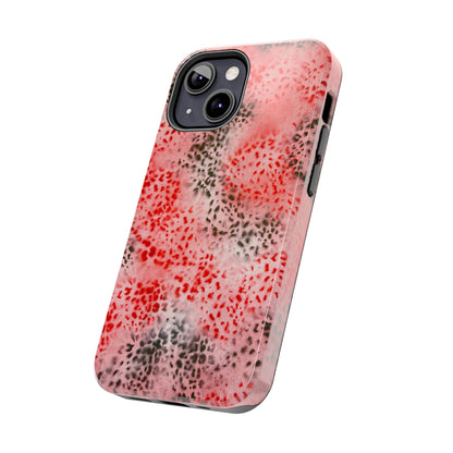 "red cheetah" airbrush iPhone case
