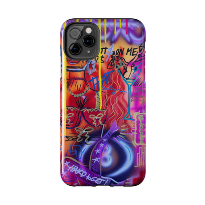 "shots on me" airbrush iPhone case