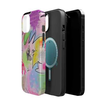MagSafe "pastel static" airbrush iPhone case