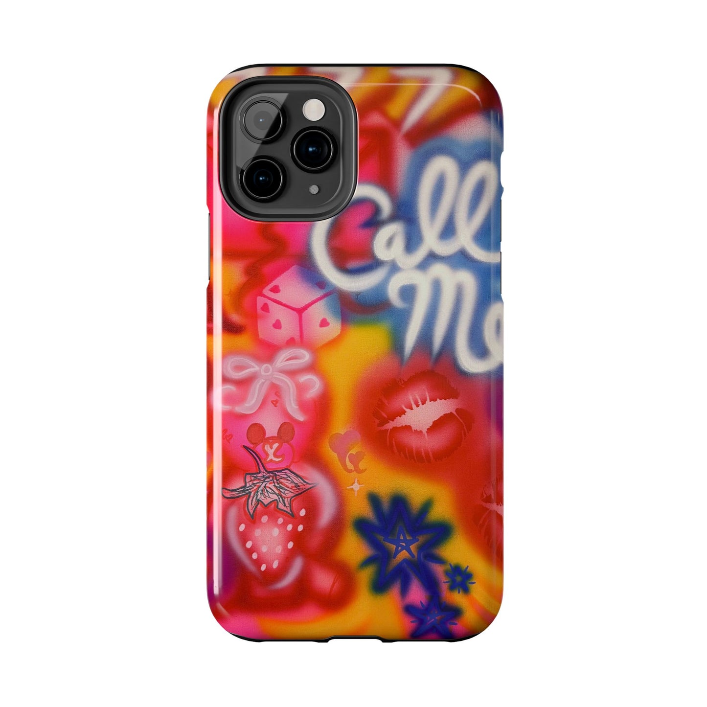 "CALL ME!" airbrush iPhone case