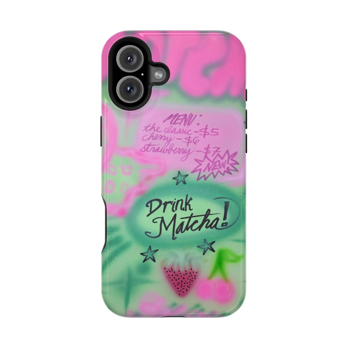 MagSafe "matcha!" airbrush iPhone case