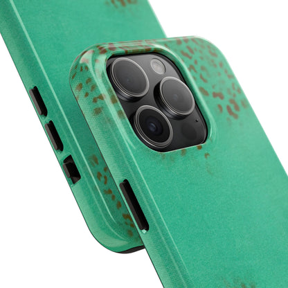 "teal cheetah" airbrush iPhone case