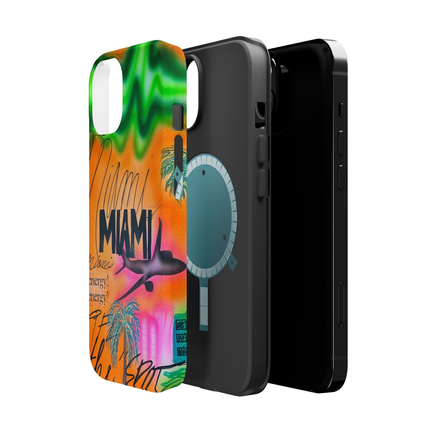 MagSafe "miami, fl" Airbrush iPhone Hülle