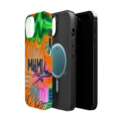 MagSafe "miami, fl" Airbrush iPhone Hülle