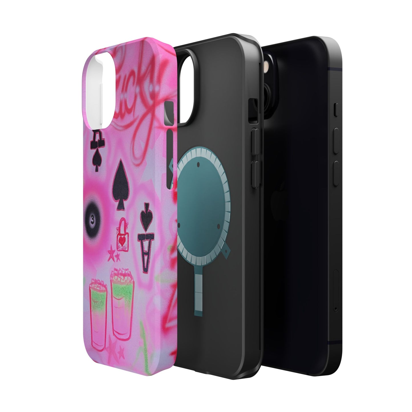 MagSafe "lucky ace" airbrush iPhone case