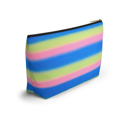 "sherbet stripes" airbrush makeup pouch