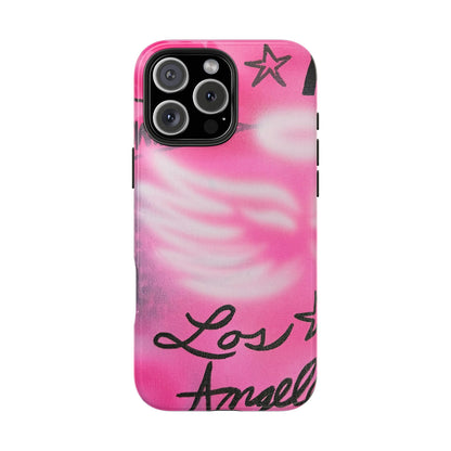 "pink angel wings" airbrush iPhone case