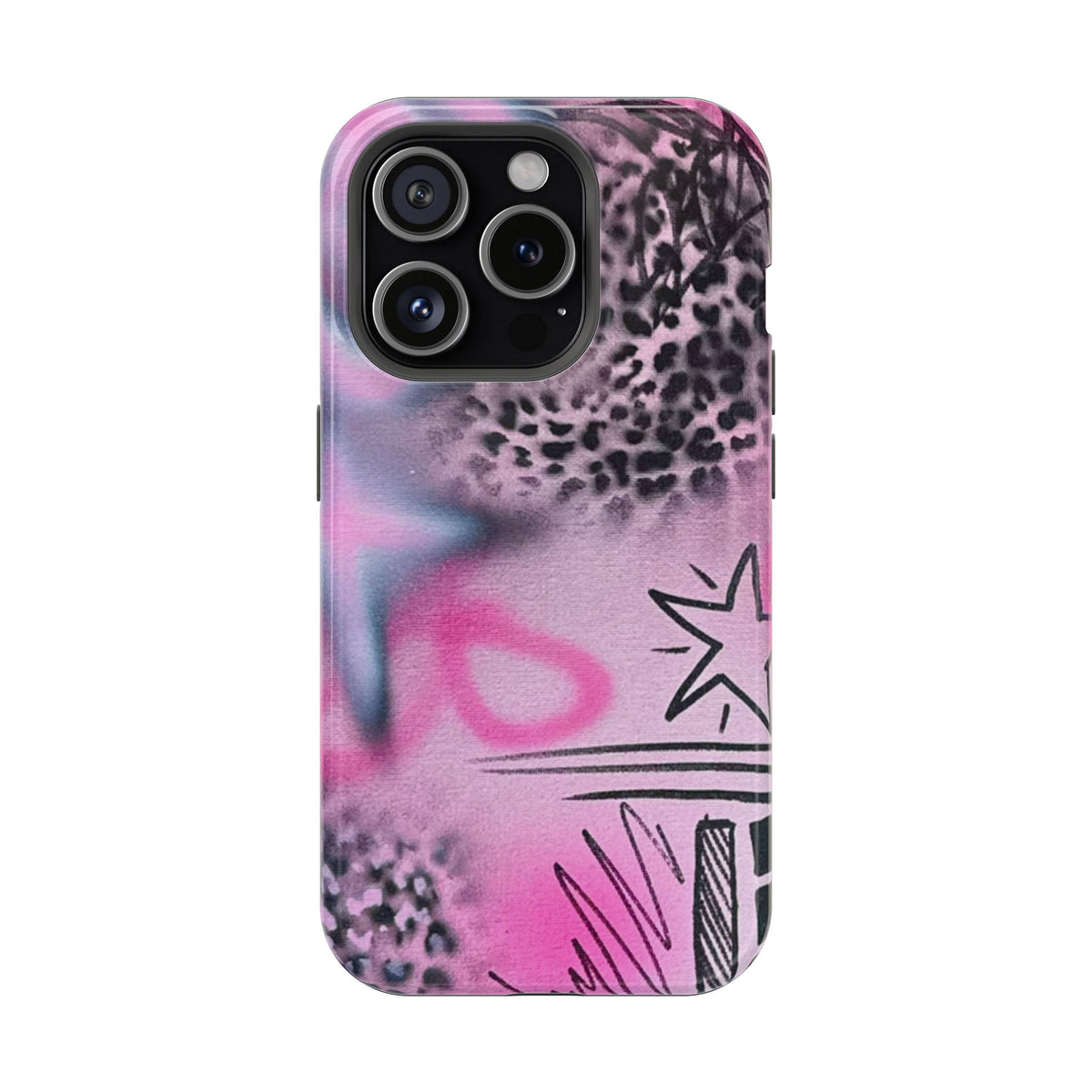 MagSafe "onyx cheetah" Airbrush iPhone Hülle
