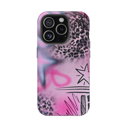 MagSafe "onyx cheetah" Airbrush iPhone Hülle