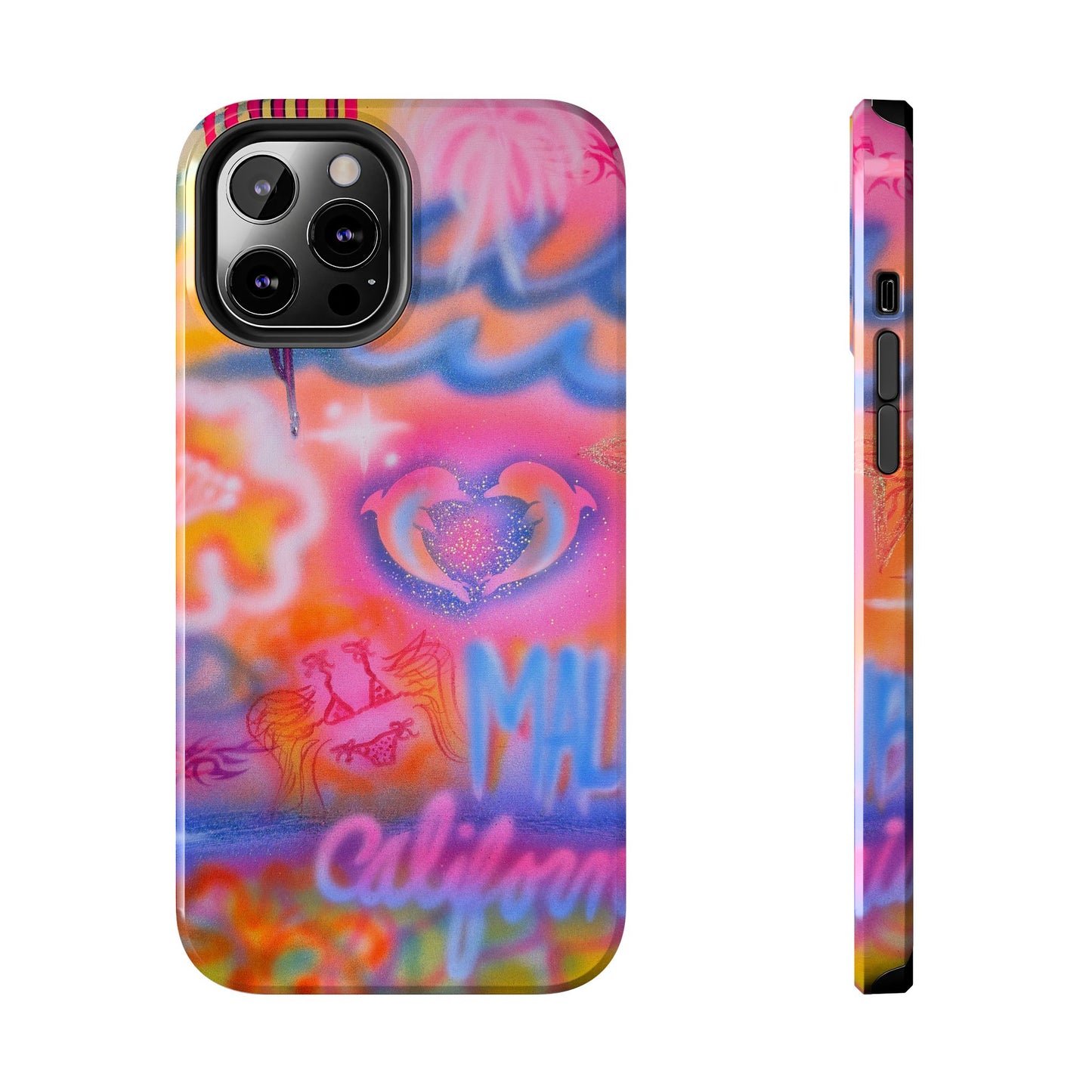 "mornings in malibu" airbrush iPhone case