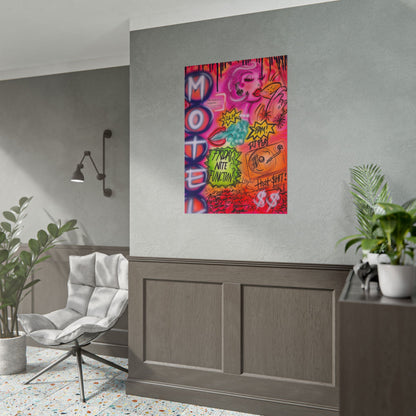 "vegas ventures" airbrush rolled print