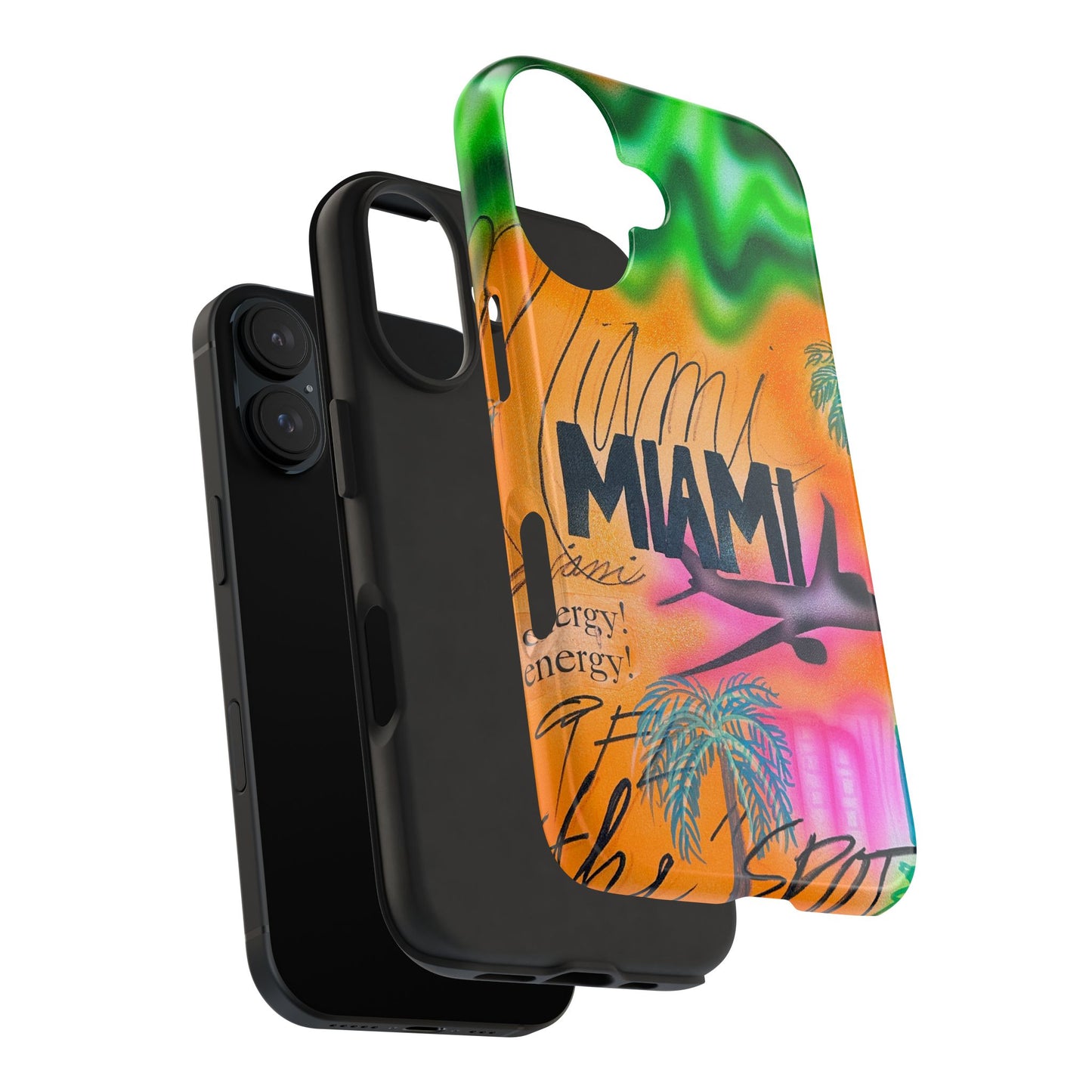 "miami, fl" airbrush iPhone case