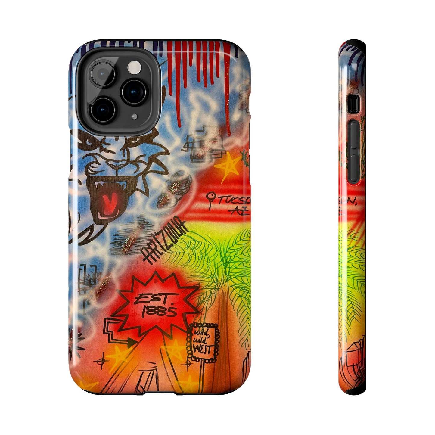 "tucson, arizona pt. 2" airbrush iPhone case