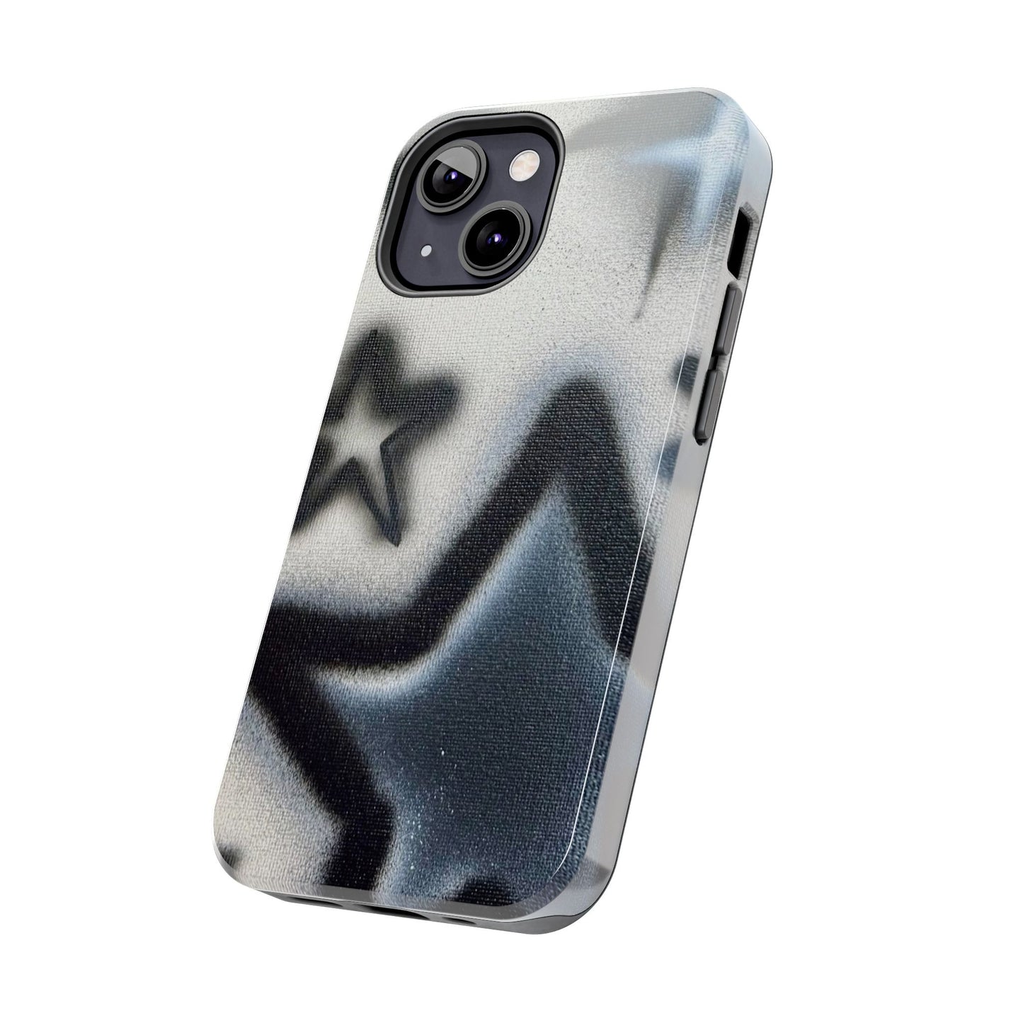 "black & white stars" airbrush iPhone case