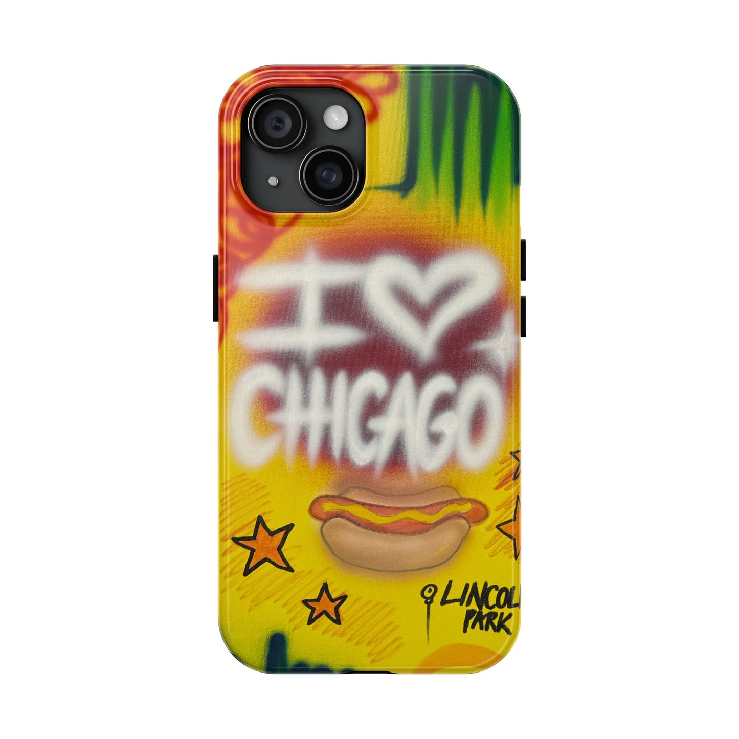 "chicago" airbrush iPhone case