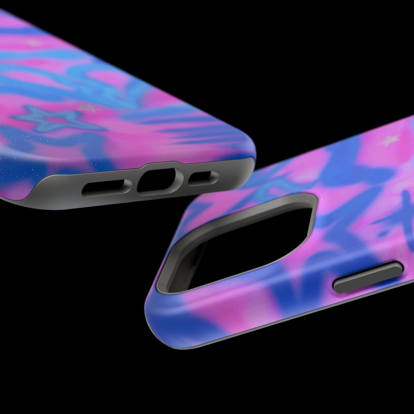 MagSafe "blue camo" airbrush iPhone case