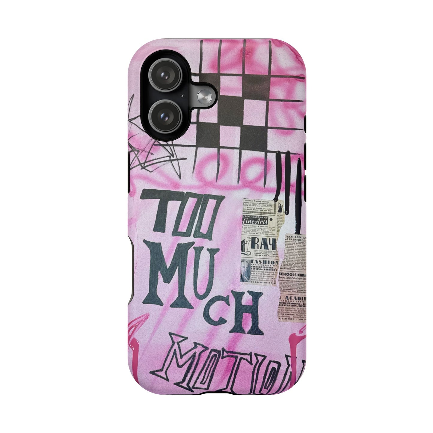 MagSafe "too much motion" airbrush iPhone case