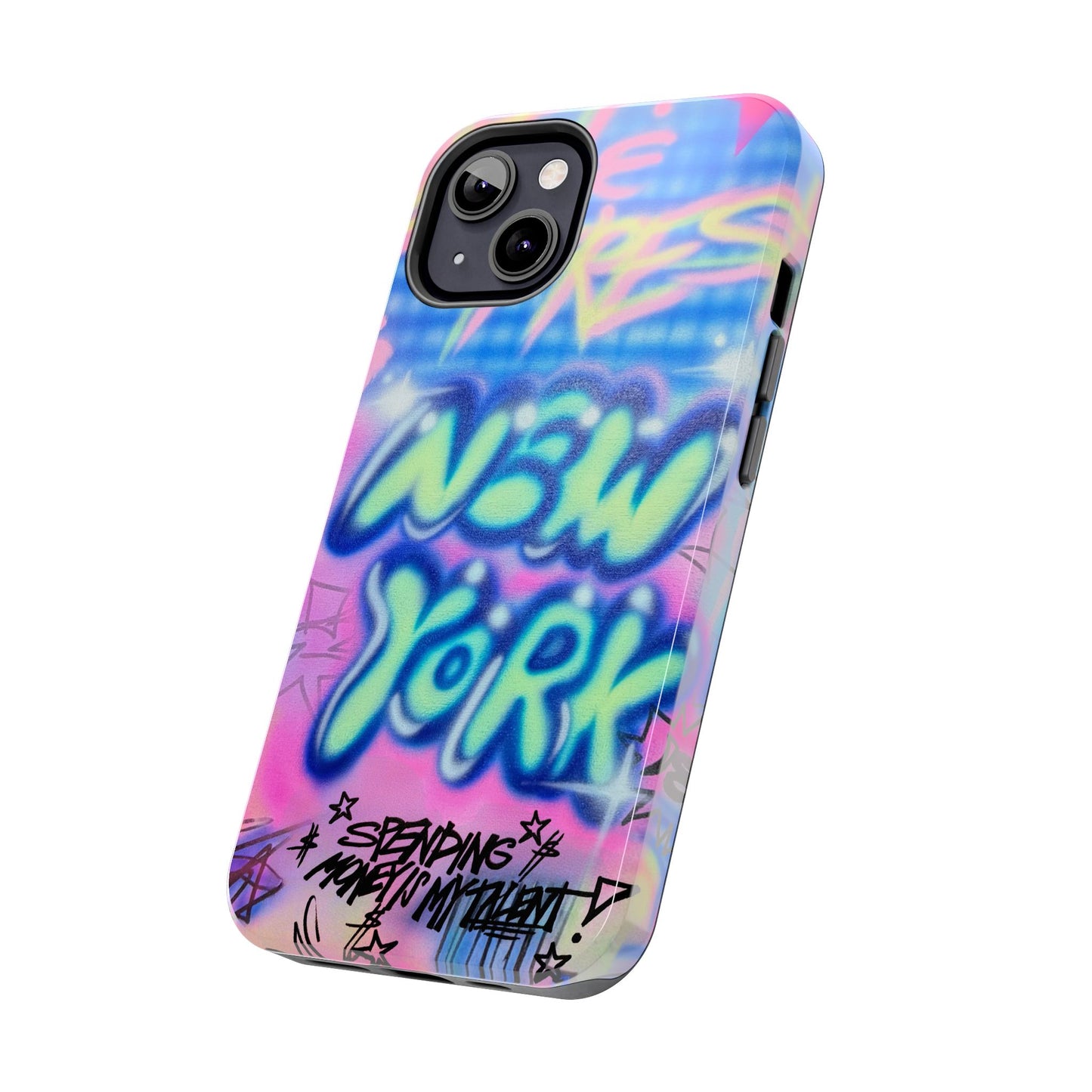 "spending money is my talent" airbrush iPhone case