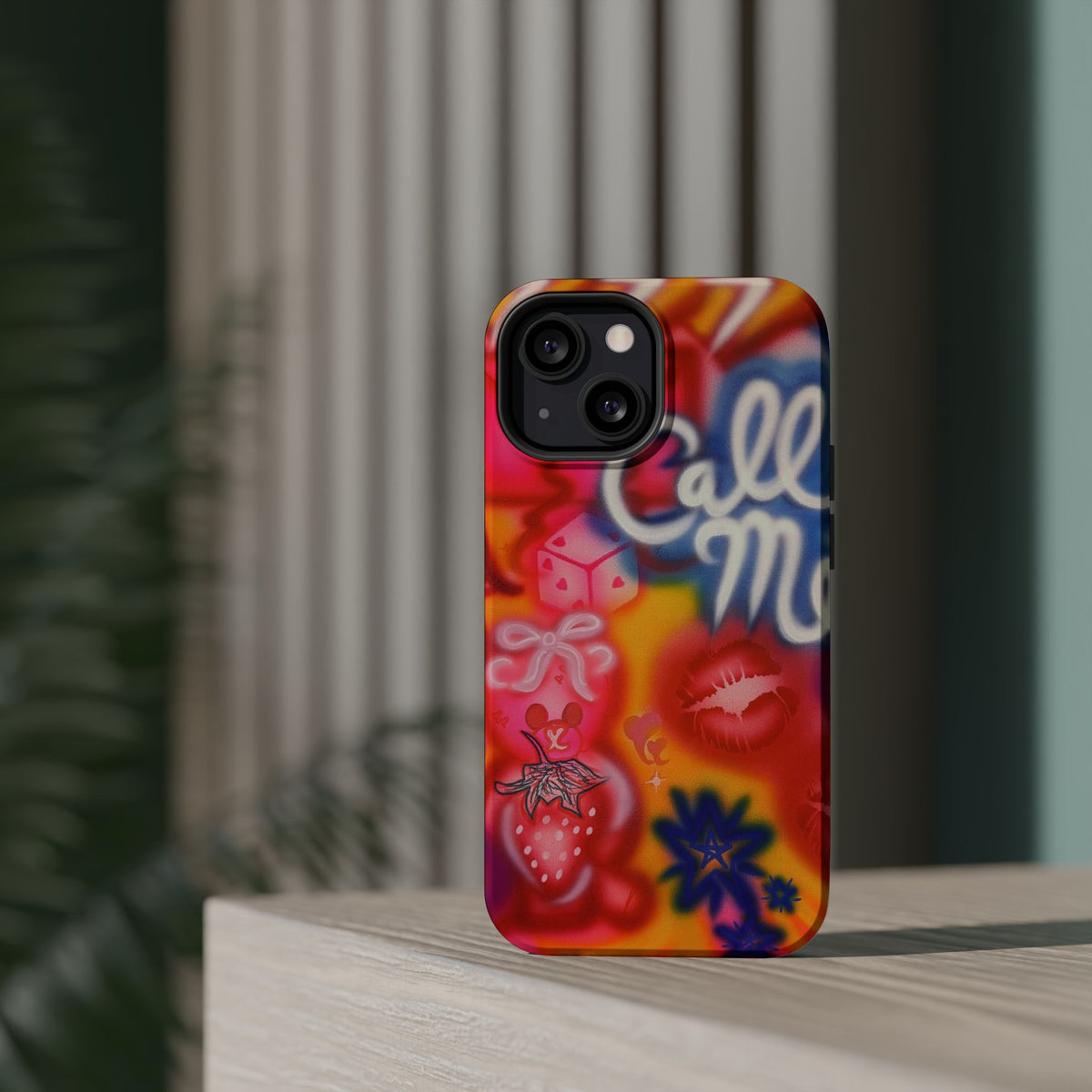 MagSafe "CALL ME!" airbrush iPhone case