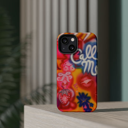 MagSafe "CALL ME!" airbrush iPhone case