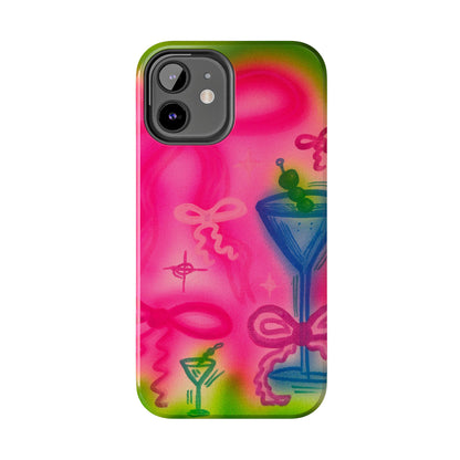 "bow martini" airbrush iPhone case