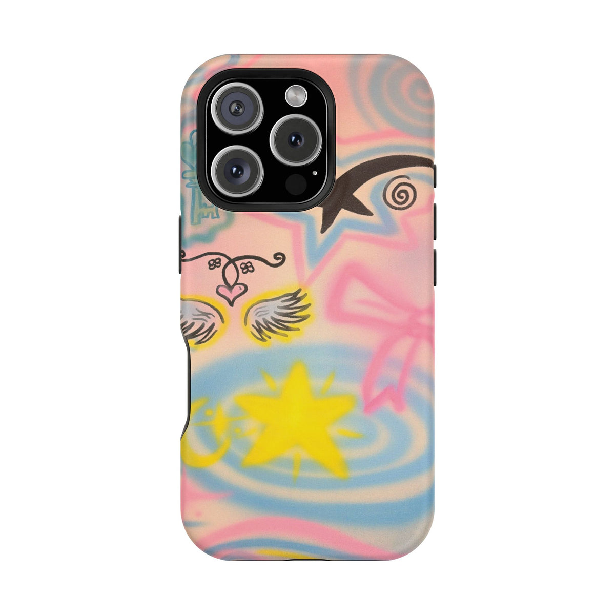 MagSafe "star energy" airbrush iPhone case