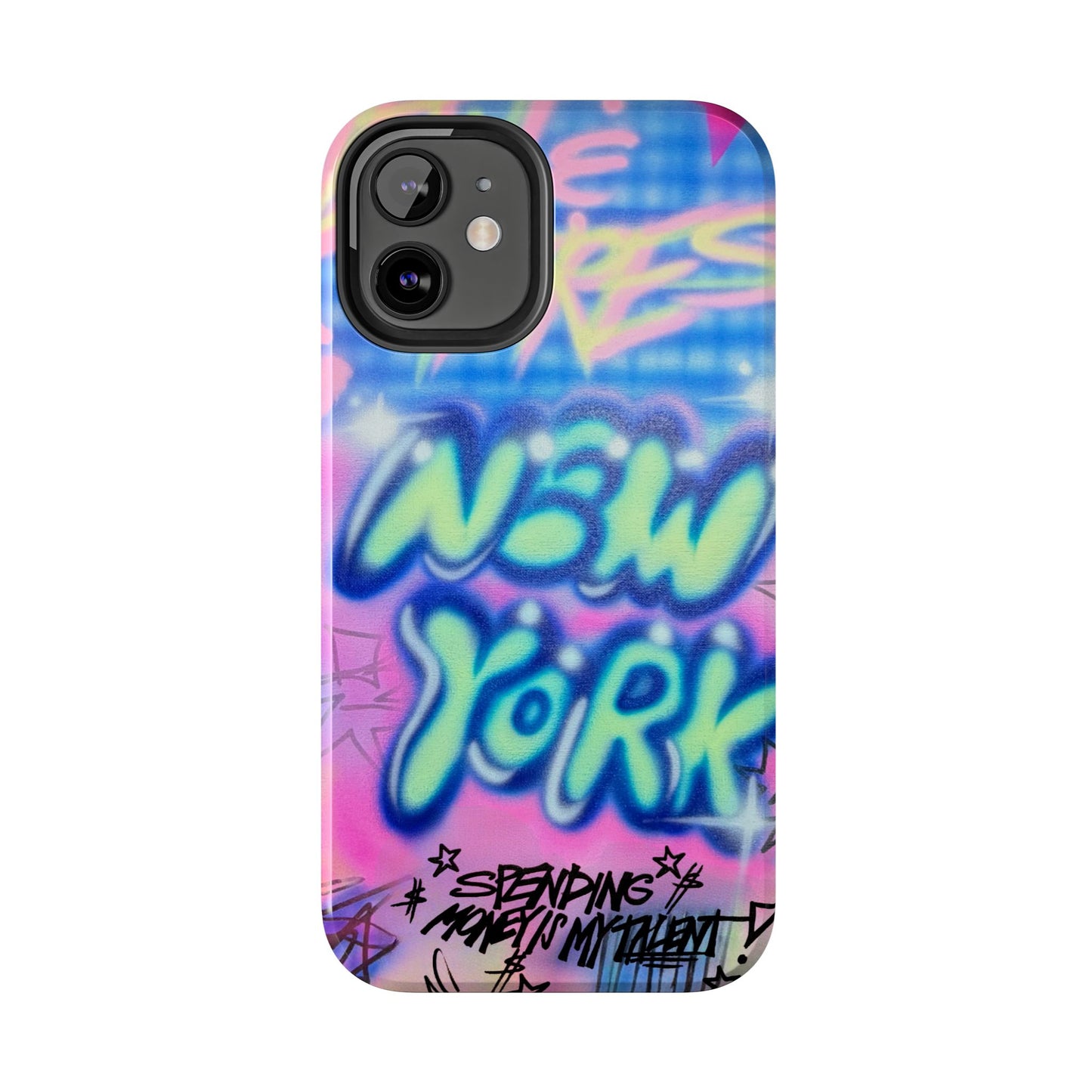 "spending money is my talent" airbrush iPhone case