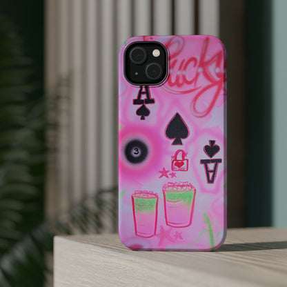 MagSafe "lucky ace" airbrush iPhone case