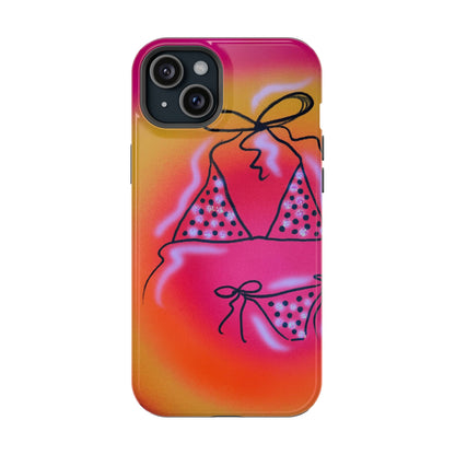 MagSafe "glitter bikini" airbrush iPhone case