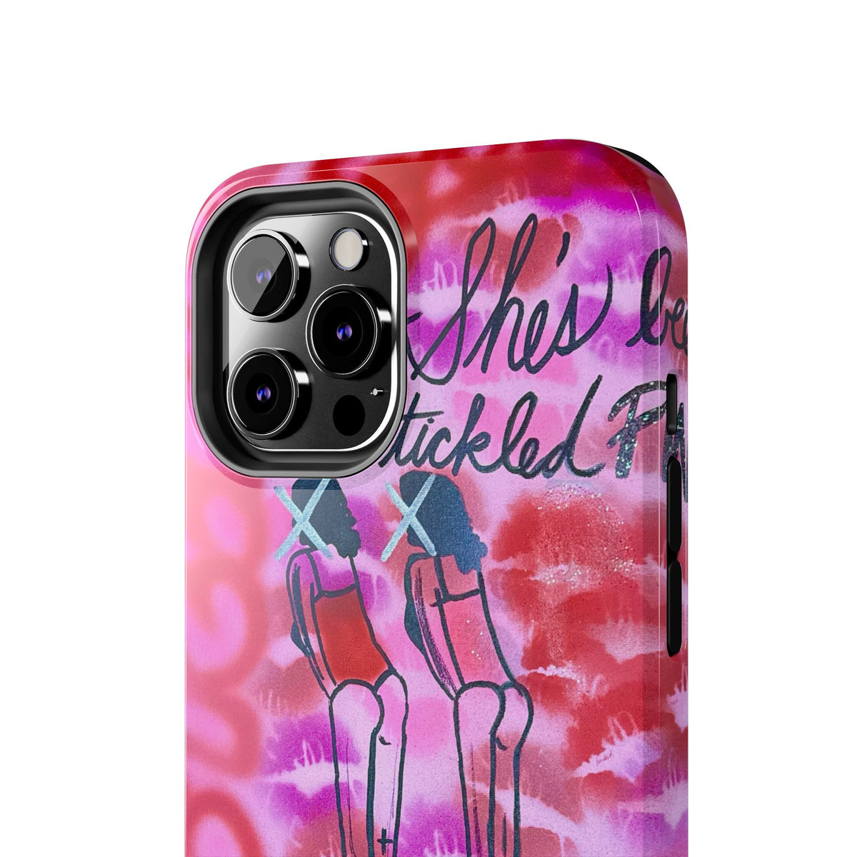 "tickled pink" airbrush iPhone case