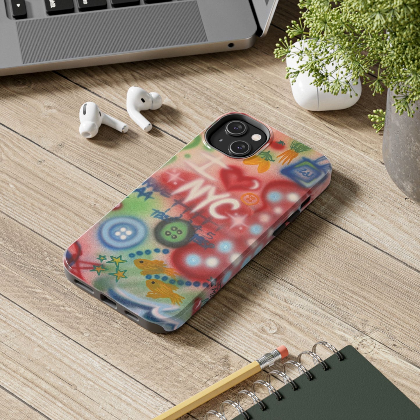 "i <3 NYC" airbrush iPhone case