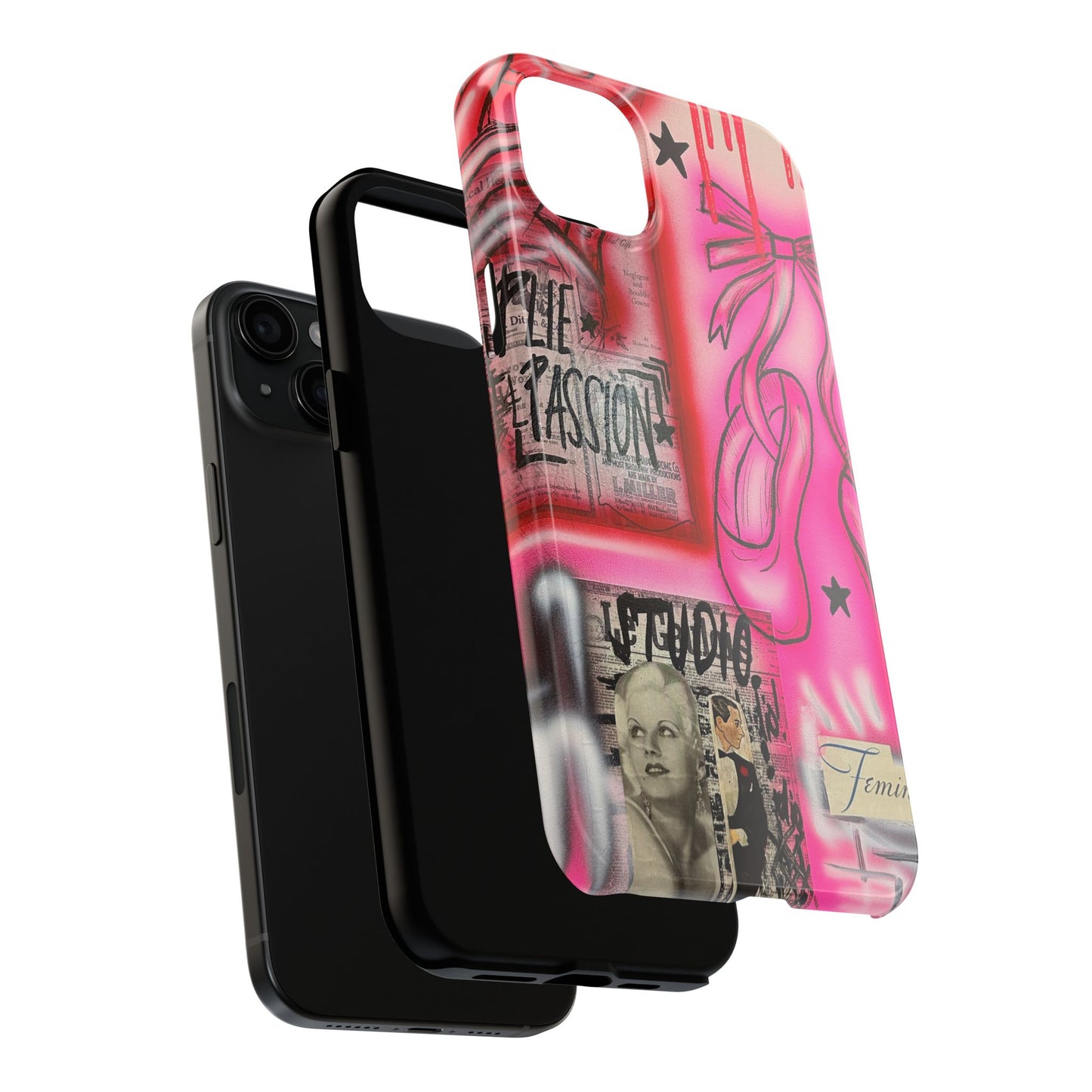 "plié passion” airbrush iPhone case