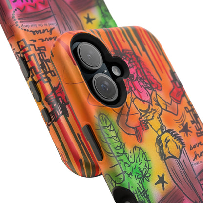 MagSafe "wild, wild west" airbrush iPhone case