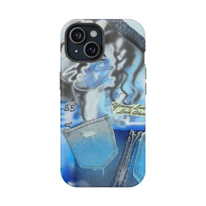 MagSafe "young lovers" airbrush iPhone case