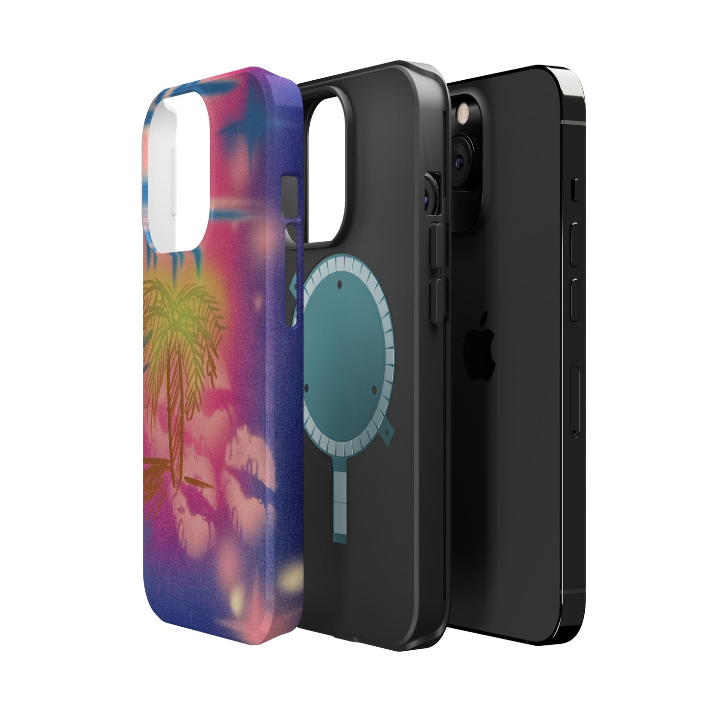 MagSafe "glowy night" airbrush iPhone case