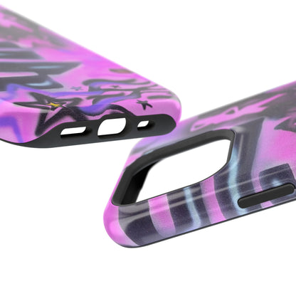 MagSafe "neon nights" airbrush iPhone case