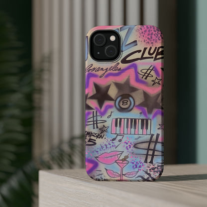 MagSafe "jazz club" airbrush iPhone case
