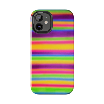 "colorful stripes" airbrush iPhone case